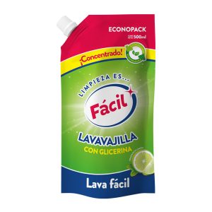 Doypack lavavajilla limon tapa