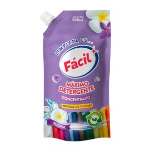 Doypack detergente floral tapa